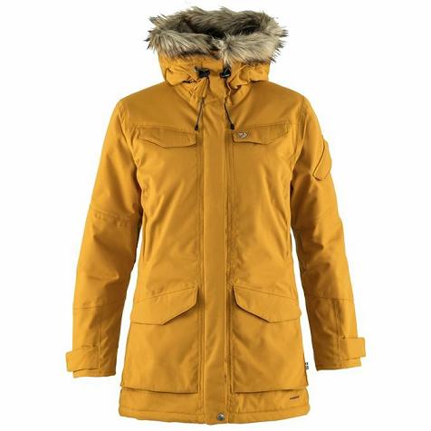 Fjallraven Women Nuuk Parka Yellow PH9455 Philippines